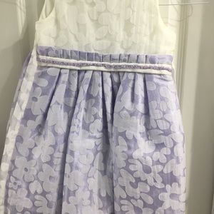 Isobella & Chloe white/purple floral dress size 6